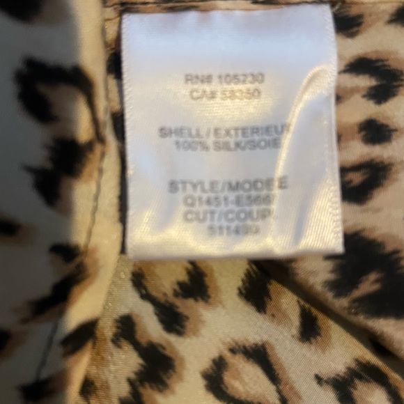 Equipment silk animal print tunic blouse - Picture 2 of 6